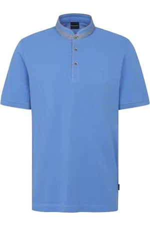 Bugatti Herren Poloshirt Stehkragen Basic Kurzarm Modern Fit