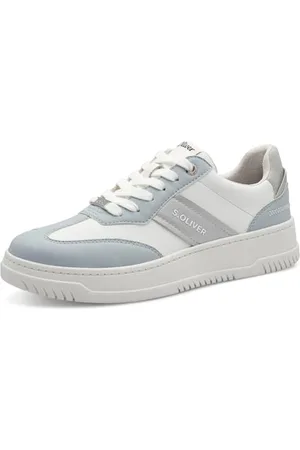 QS by s.Oliver Damen Sneaker flach mit Schnürsenkeln Bequem, Mehrfarbig , 38 EU
