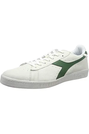Diadora Unisex Game L Low Waxed Gymnastikschuhe, Weiß/Grün, 41 EU