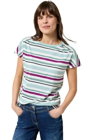 CECIL Multi Stripe Shape Shirt S