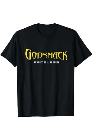 Godsmack Faceless Logo T-Shirt Unisex Erwachsene S EU Klein Kurzarm Klassisch Einfarbig Pull-On 100% Polyester Imported T-Shirt