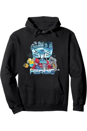 TRANSFORMERS Evergreen Christmas Tis The Season To Be Heroic Pullover Hoodie