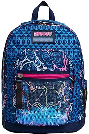 7 for all Mankind RUCKSACK NEW FIT GRACEFUL GIRLBackpack für Schule, Uni & Freizeit, Geräumige Schultasche für Teenager, Mädchen und Jungen, mit Trinkflaschenfach, violett, italienisches Design