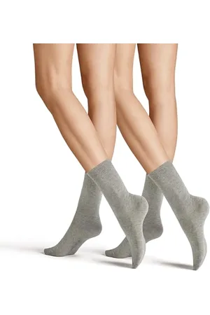 Hudson Damen Socken Only 2-Pack druckfreier Bund Silber 0502 39-42
