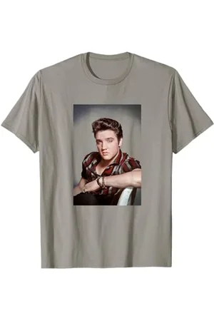 Elvis Presley Farbiges Porträt T-Shirt