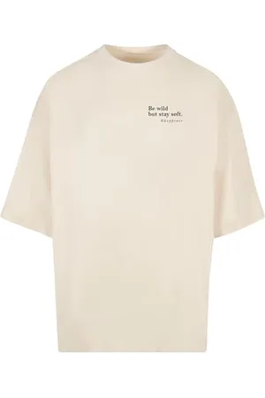 Merchcode Herren T-Shirt 100% Baumwolle Weißsand S