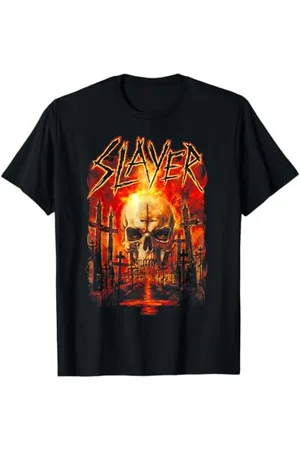 Slayer – Flaming Skull Graveyard T-Shirt