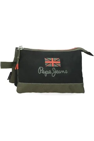 Pepe Jeans Ponder Federmäppchen mit 3 Fächern, , 22 x 12 x 5 cm, Polyester, von Joumma Bags, , Talla única, Dreifachmäppchen