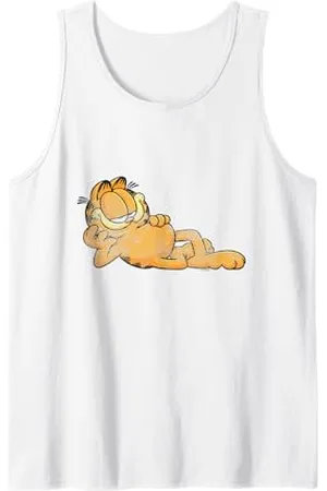 Garfield Glückliche faulenzende Cartoon-Katze Tank Top