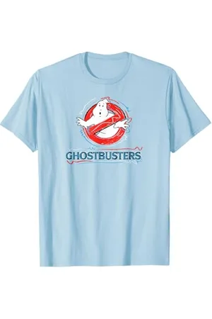 Ghostbusters Lustiger Retro-Film mit No Ghost Scribbles-Logo T-Shirt
