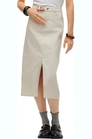 VERO MODA VMVERI HR Calf Denim Skirt GA Mix NOOS