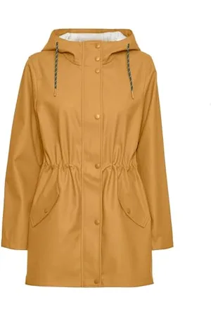 VERO MODA Damen Regenjacke VMMalou wasserabweisender Parka mit Kapuze 10266982 XXL