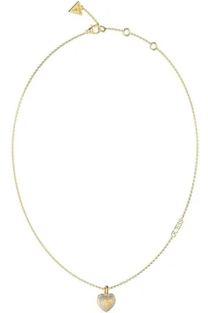Guess Amami Halskette aus vergoldetem Stahl, JUBN04030JWYG, Silber, Kein Edelstein