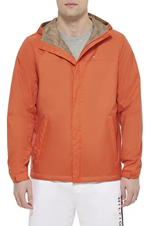 Tommy Hilfiger Herren Lightweight Breathable Waterproof Hooded Rain Jacket Regenmantel, , M