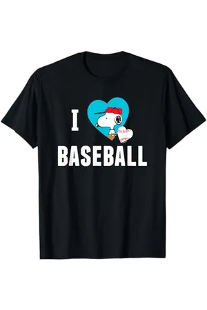 Peanuts Snoopy I Love Baseball T-Shirt