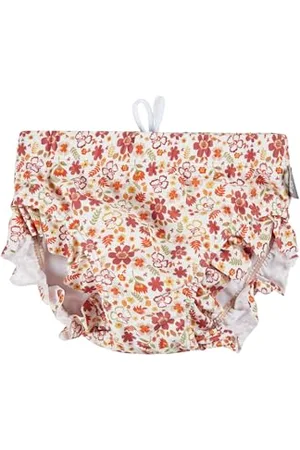 Sterntaler Badehose mit Blumen Print und Volants - UV-Schutz 50+ Baby Schwimmhose mit Windeleinsatz bis Größe 86/92 - Mädchen Badehose mit praktischer Kordel zur Weitenregulierung, , Größe 68