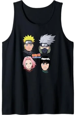 Naruto Shippuden 4 Heads with Logo Tank Top