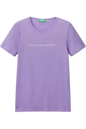 Benetton Damen 3ga2e16a2 T-Shirt, , Large