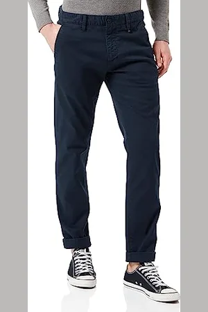 Marc O’ Polo Marc OߴPolo Herren Chinohose mit Stretch-Anteil Shaped Fit, Blau (Total Eclipse), W30/L30