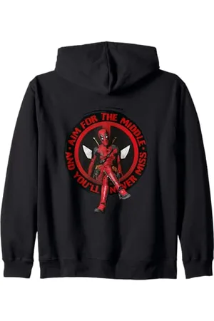 Marvel Deadpool & Wolverine zielen auf die Mitte Kapuzenjacke