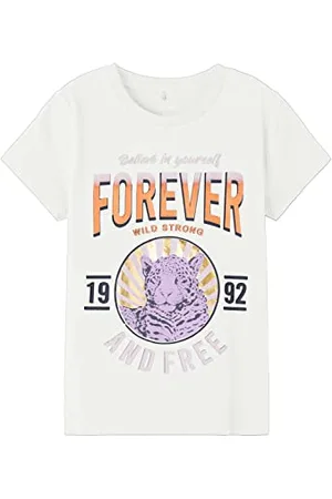 NAME IT Mädchen NKFHECILLE SS TOP T-Shirt, , 134W / 140L