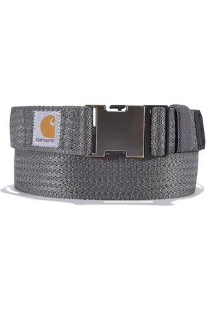 Carhartt Herren-Gürtel, Standard, leger, erhältlich in verschiedenen Stilen, Farben und Größen, robustes flexibles Nylon-Gurtband (Kies), Größe XL