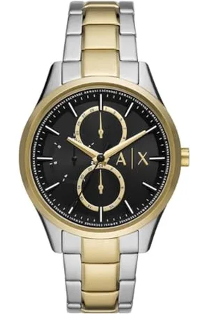 Armani Exchange Herrenuhr , QuarzMultifunktionswerk, 42MM 2T /Gold Edelstahlgehäuse mit einem Edelstahlarmband, AX1865