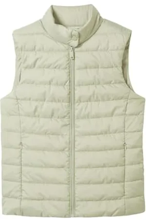TOM TAILOR Damen Lightweight Steppweste mit Stehkragen, , L