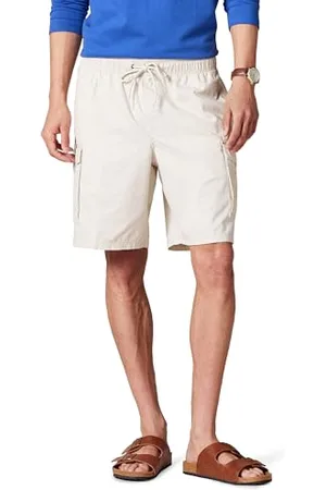 Amazon Herren 23 cm Cargo-Shorts mit elastischer Taille, , XL