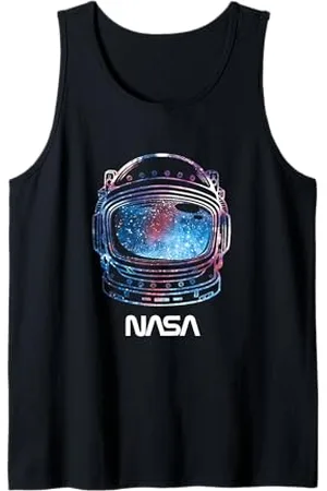 Nasa Galaxy Lineart Fill Helm Tank Top