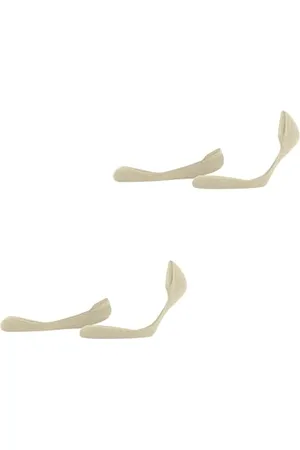 ESPRIT Damen Füßlinge Solid Low Double Pack W In Baumwolle unsichtbar einfarbig 2 Paar, , 35-38