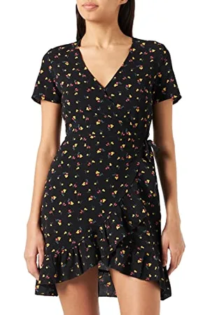Noisy May Damen Nmclara Bianca S/S Wrap Dress Noos Kleid, , XL EU