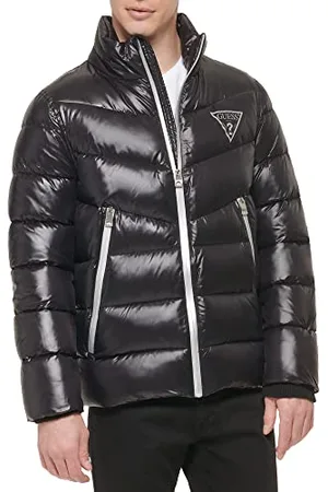 Guess Herren Midweight Logo Oversized Zip Puffer, , Medium, , M