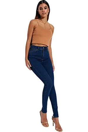Trendyol Damen Skinny Jeans mit Hoher Taille Hose, , 44