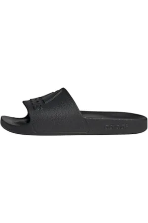 adidas Unisex Adilette Aqua Logo Slides, core Black/core Black/core Black, 40.5 EU