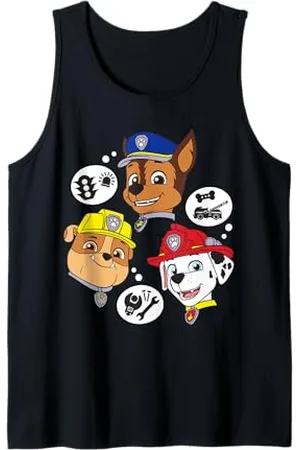 Paw Patrol Welpe Trio mit denkenden Blasen Tank Top
