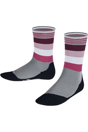 Falke Unisex Kinder Socken Active Fox K So Baumwolle Funktionsmaterial dünn atmungsaktiv gemustert 1 Paar, , 27-30