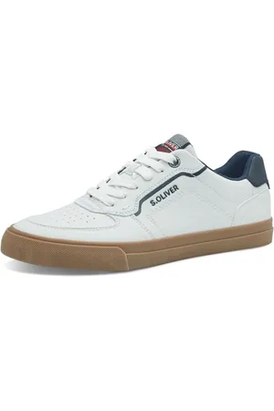 QS by s.Oliver Herren Sneaker flach Freizeit Low Top, (White), 41 EU