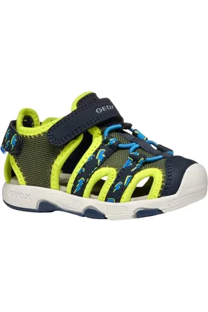 Geox Baby-Jungen Multy Boy B Sandal, Pistachio/Navy, 21 EU