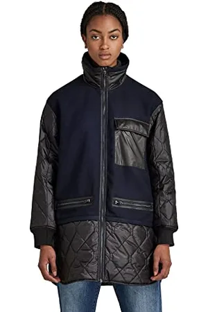 G-Star RAW Damen Long Wool Quilted Innenjacke