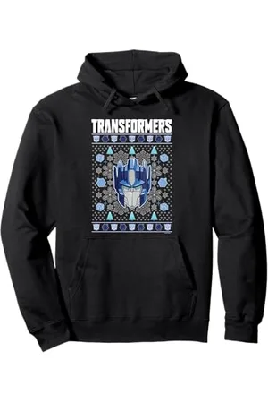 TRANSFORMERS Evergreen Christmas Optimus Ugly Sweater Pullover Hoodie