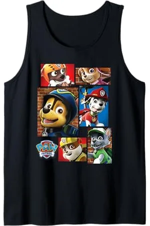 Paw Patrol Rettungshunde in Quadraten Tank Top