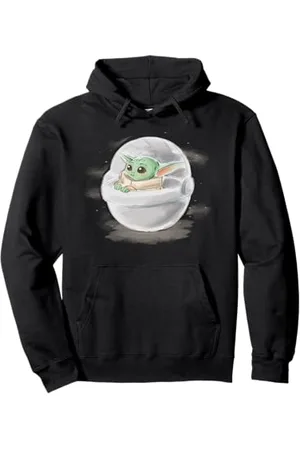 STAR WARS The Mandalorian The Child Floating Pod Watercolor Pullover Hoodie