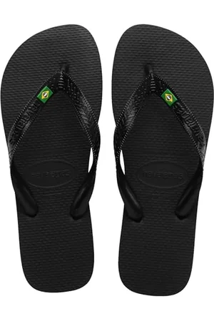 Havaianas Brasil, Bequem und langlebig Badelatschen, Hommage an die Fußballweltmeisterschaft 1998, Riemen mit Brasilien-Flagge, rutschfeste Sohle mit Brasilien-Streifen, Unisex-Erwachsene