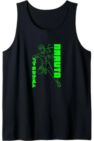 Naruto Shippuden Neongrün Umriss Tank Top