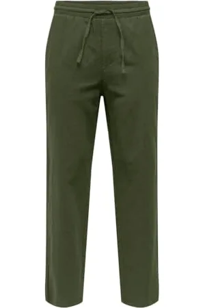 Only & Sons Herren ONSSINUS Loose 0007 COT LIN Pant NOOS Leinenhose, , 36-41