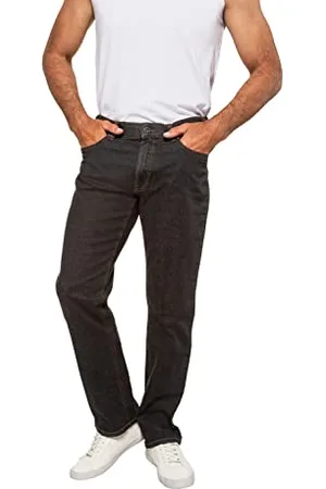 JP 1880 Herren große Größen Jeans, Regular Fit, 5-Pocket, elastischer Komfortbund Black 52 703353 11-52