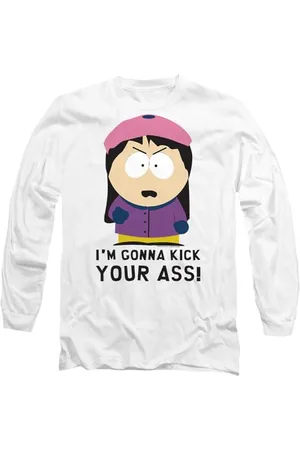 South Park Unisex Gonna Kick Your Ass Mens Long Sleeve T-Shirt, , M