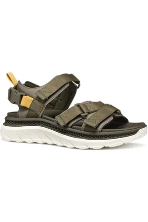 Geox Herren U SPHERICA ACTIF X S Sport Sandal, Dove Grey/Military, 39 EU
