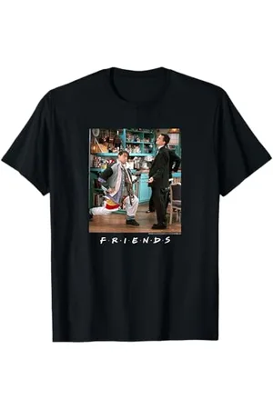 Friends Joey Cartoon T-Shirt S Klassische Passform Klassisch geschnitten, Doppelt genähter Saum, Halbarm, Unisex, Erwachsene